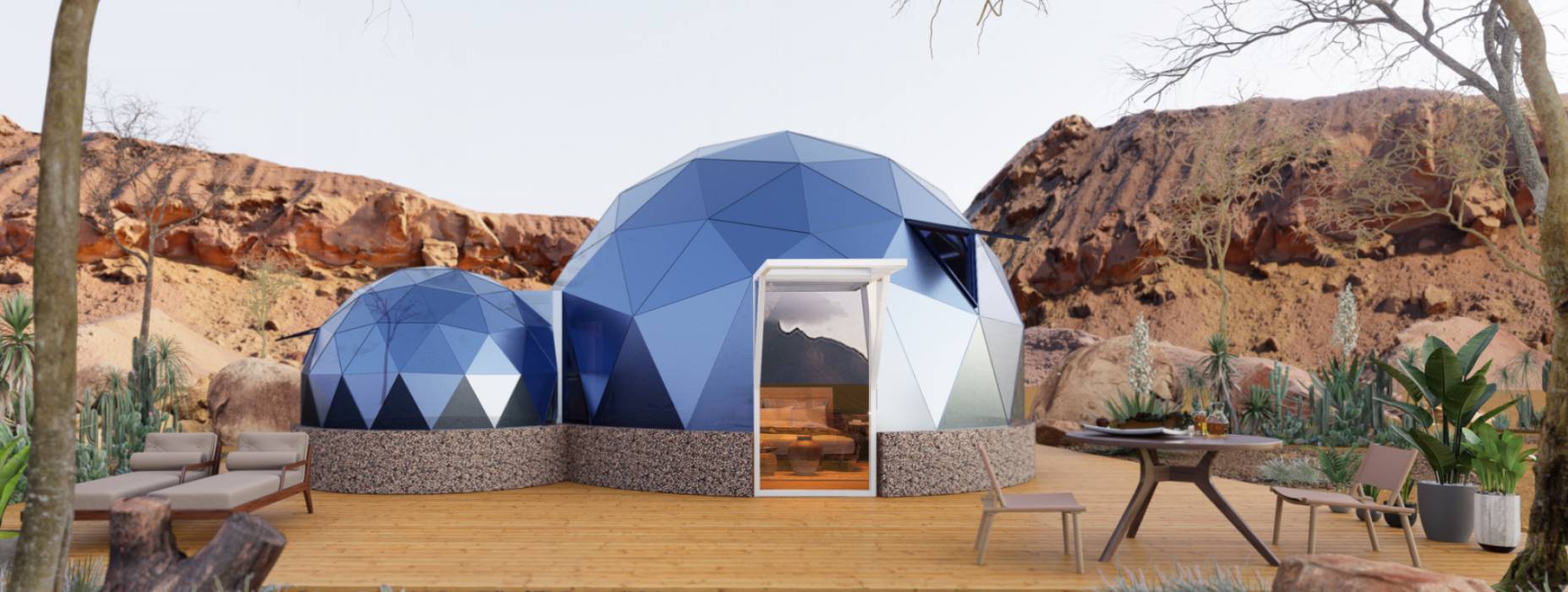 通江县球形智能光伏玻璃星空房